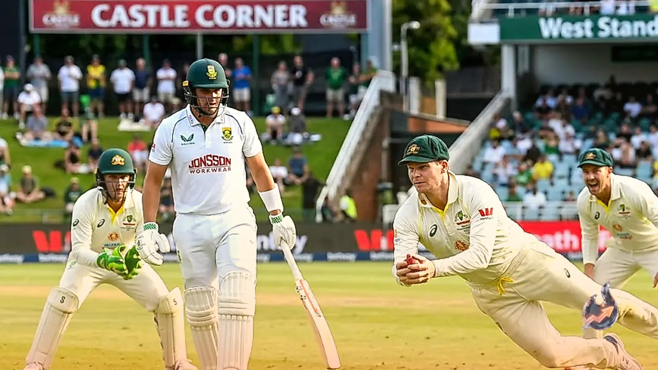 Steve Smith Eclipses Joe Root to Claim Test Cricket All-Time Catch Record in Durban