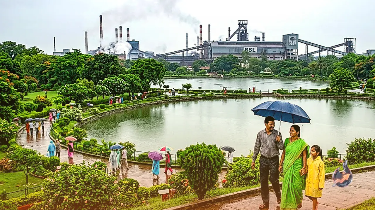 Bokaro's Two Tank Garden Turns Into a Monsoon Crowd Puller Right Across the Steel Plant