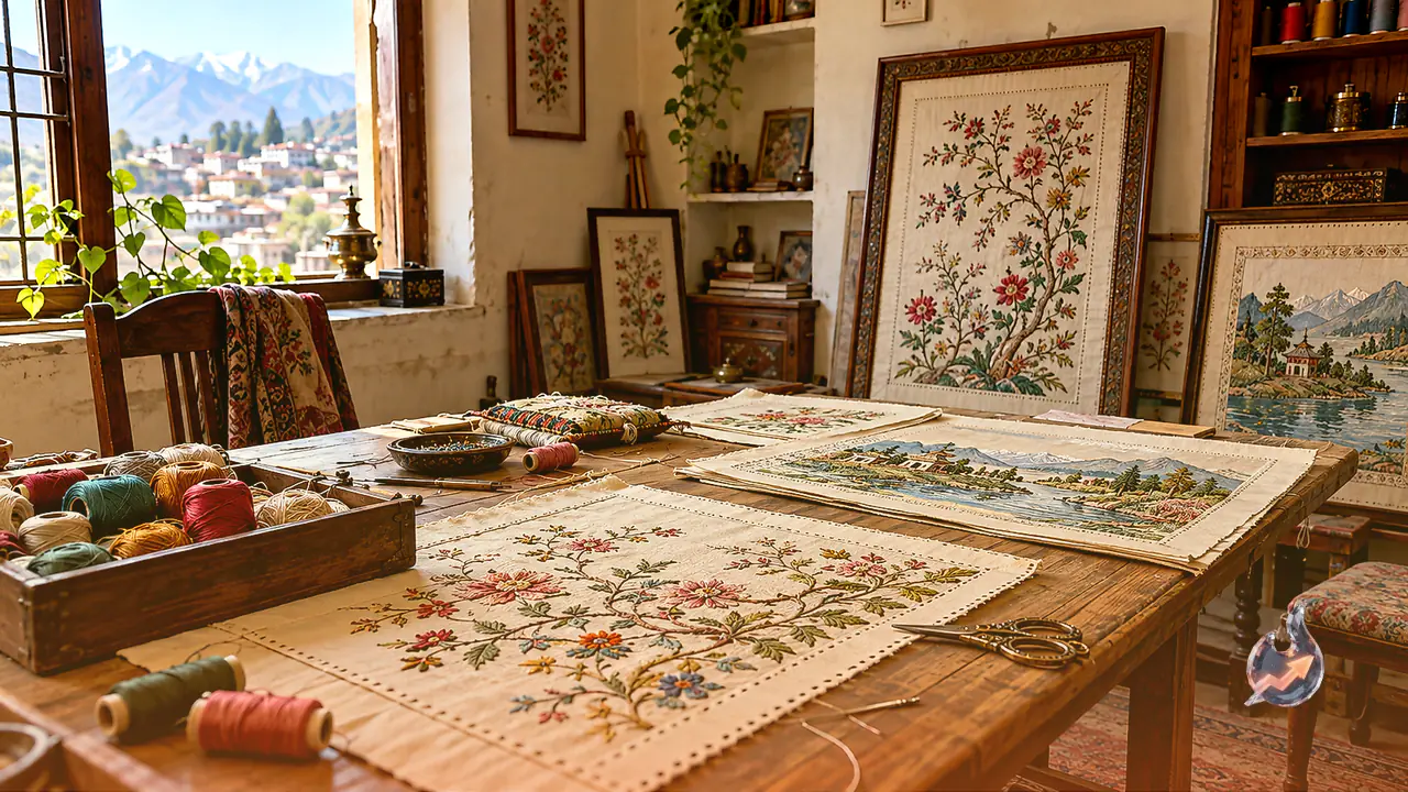 Stitching Life on Paper: Jammu Artist Ritu Gupta Overcomes Depression and Paralysis to Create Unique Masterpieces