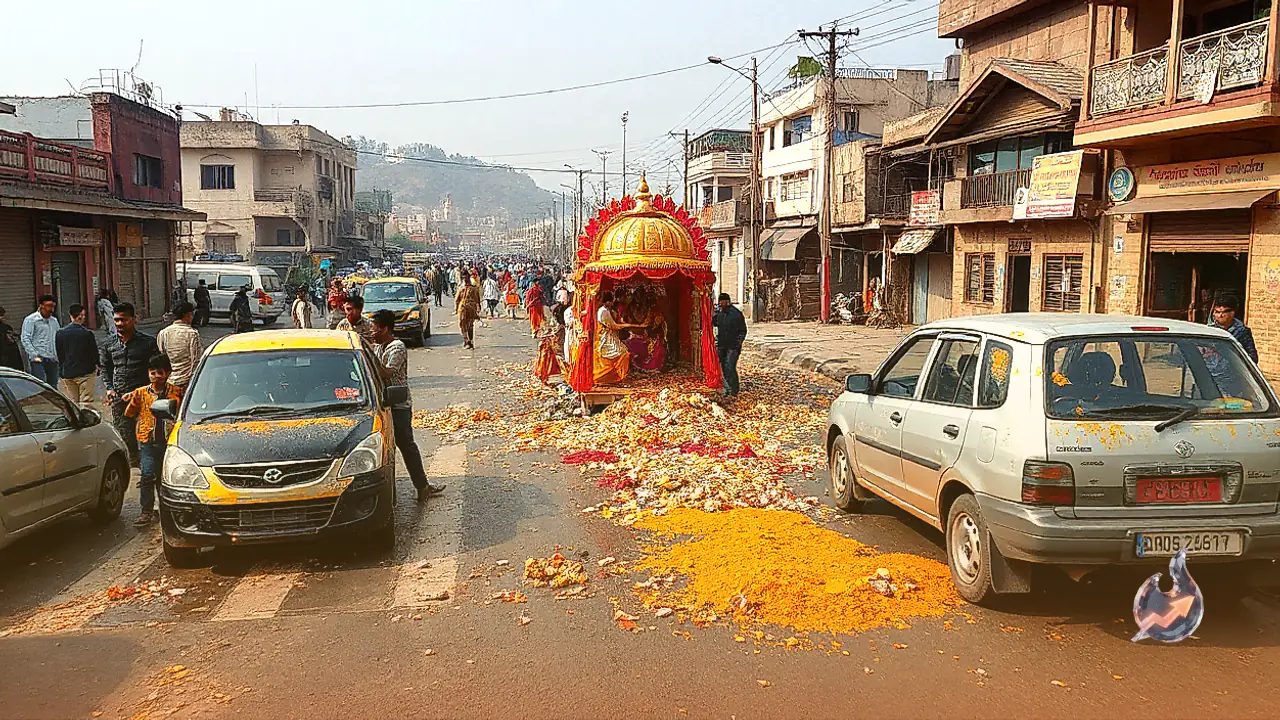 वाशिम के मालेगांव में दुर्गा विसर्जन यात्रा पर पथराव, गुलाल उड़ने पर बढ़ा विवाद और गाड़ियों में तोड़फोड़