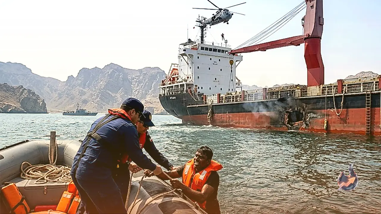 होर्मुज स्ट्रेट में व्यापारिक जहाज जीएफएस गैलेक्सी पर ईरान का हमला, लापता भारतीय की तलाश तेज