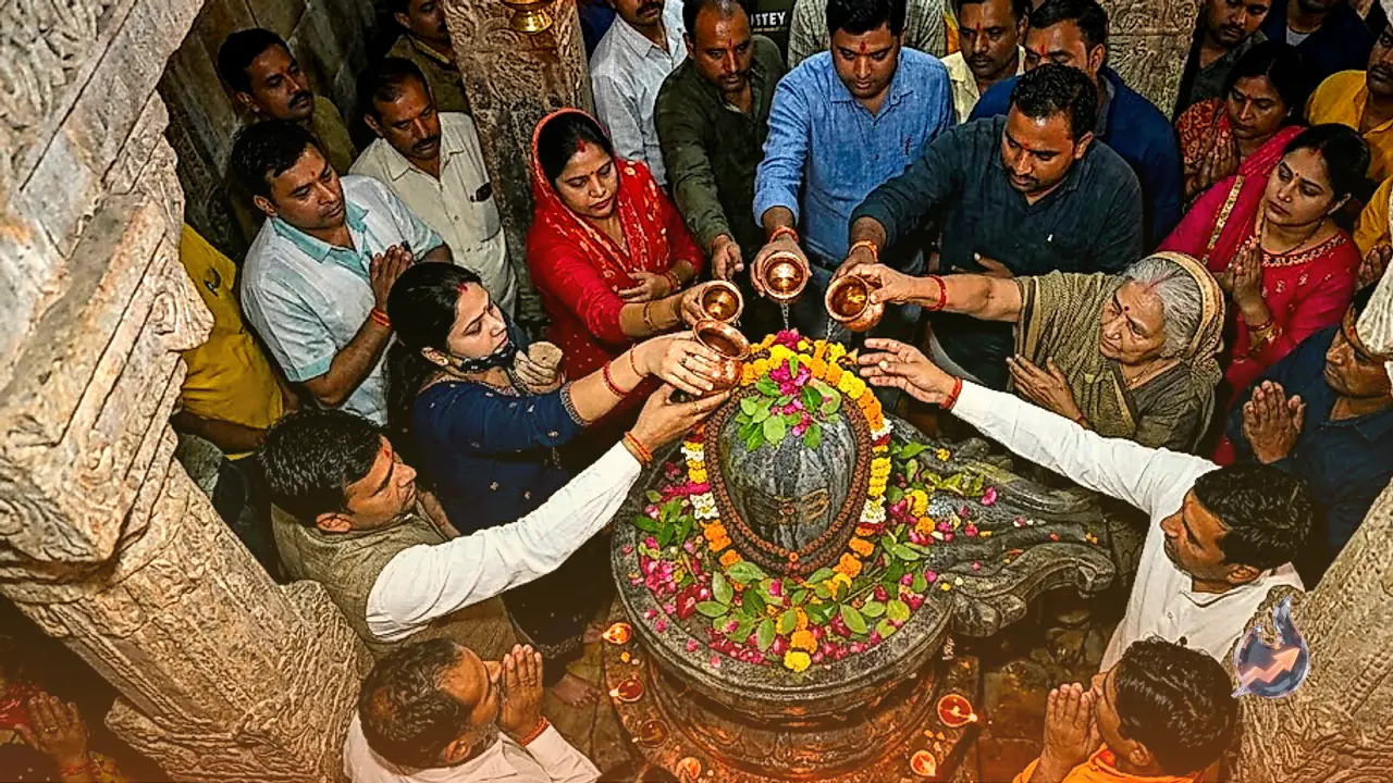From Morning Grey to Night Jet Black, Devotees Swarm Kanpur's Jageshwar Temple to Witness Unique Color-Changing Shivling