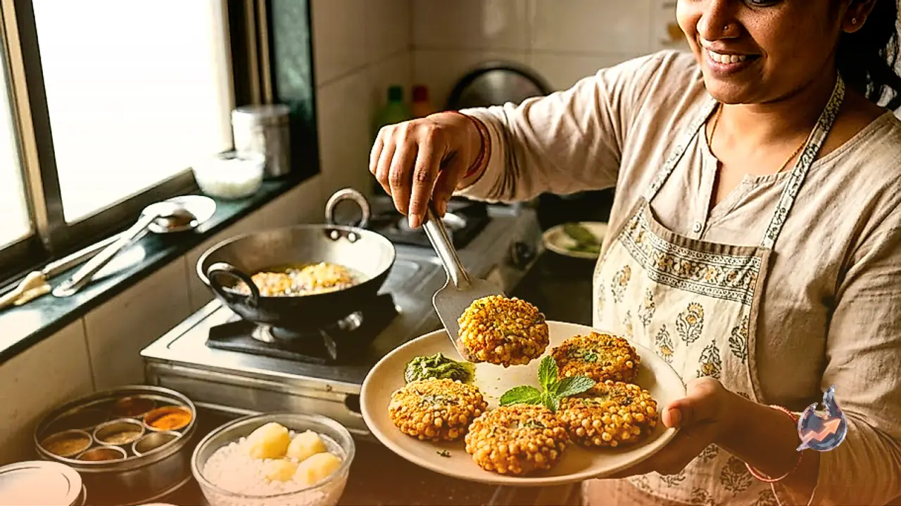 Quick Morning Breakfast Recipe How to Make Crispy Sabudana Aloo Tikki in 5 Minutes