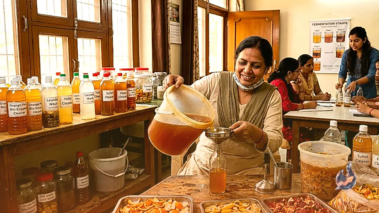 Faridabad's Suchita Sahu turns fruit peels into 13 different home-cleaning products