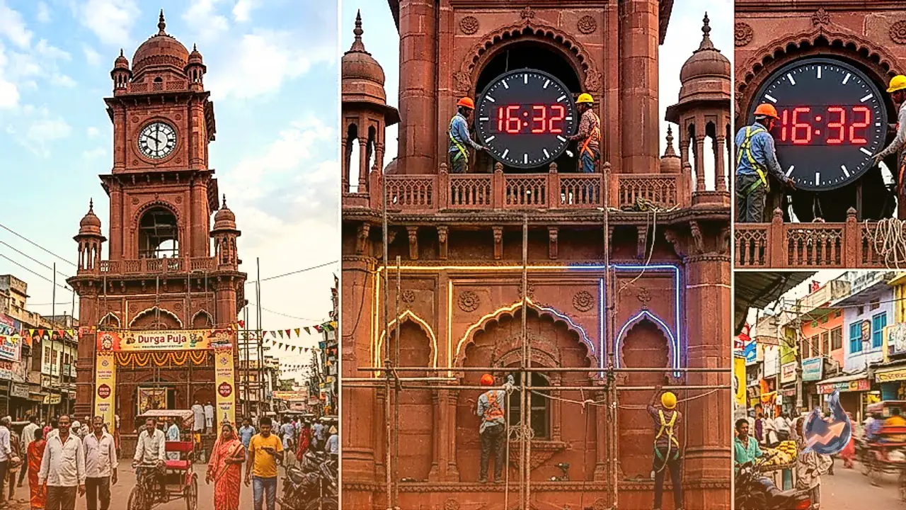 Sultanpur Historic Clock Tower to Get 34 Lakh Rupee Revamp with Digital Clocks and Dynamic Facade Lights Ahead of Durga Puja