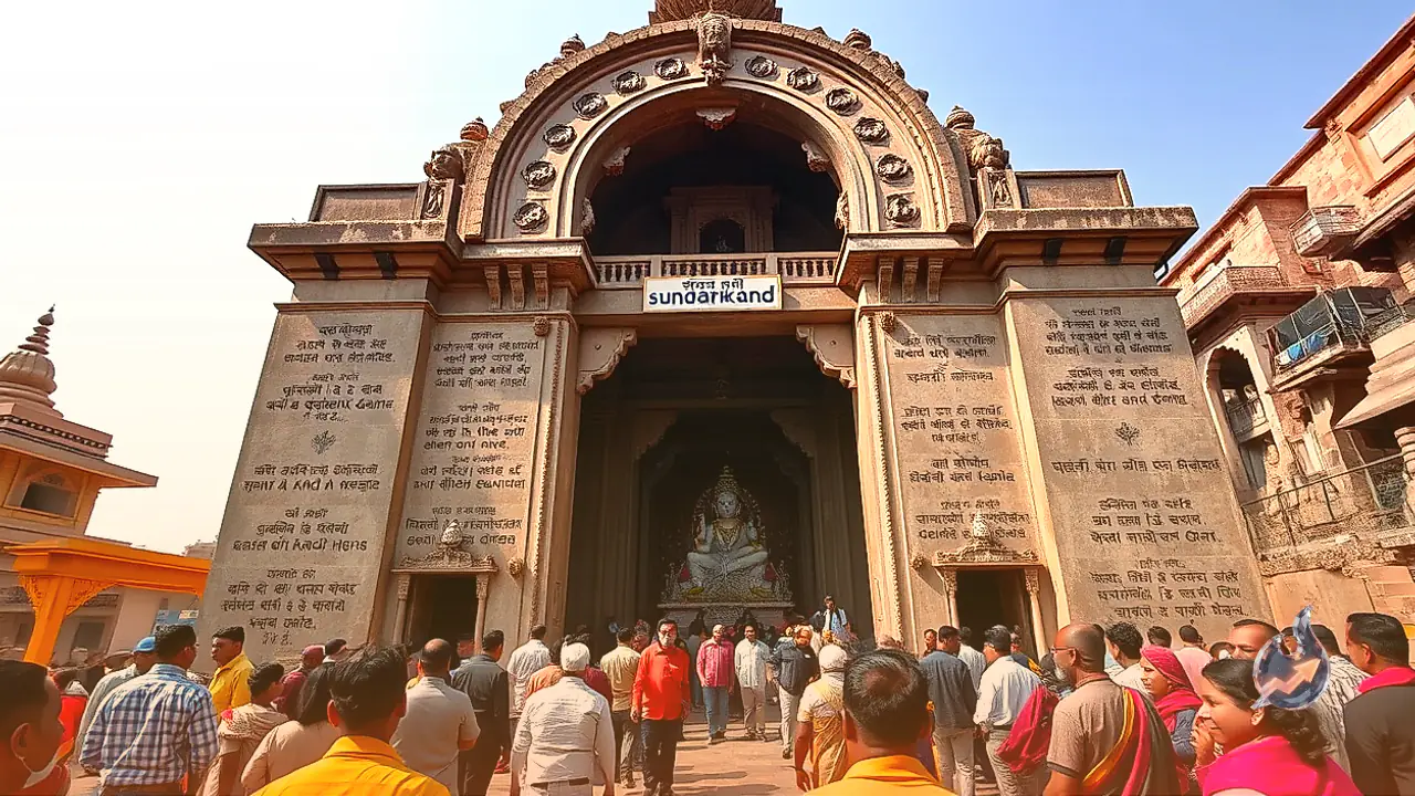 Sundarkand Inscribed on Temple Walls as Unique Manas Mandir Opens in Kota