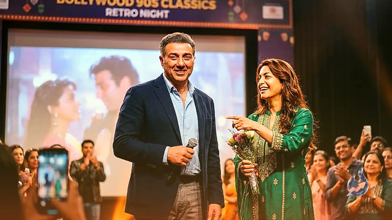 Sunny Deol and Juhi Chawla 1993 Classic Song Mujhe Le Chal Mandir Still Evokes Nineties Nostalgia
