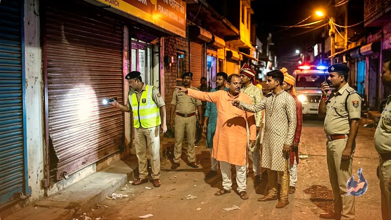 Wedding party returning home spots broken bank shutter in Bihar, helps foil late-night burglary bid