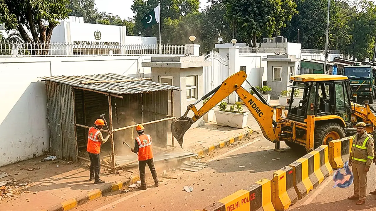 Firm Response to Security Reduction as New Delhi Clears Illegal Encroachments Outside Pakistani Mission