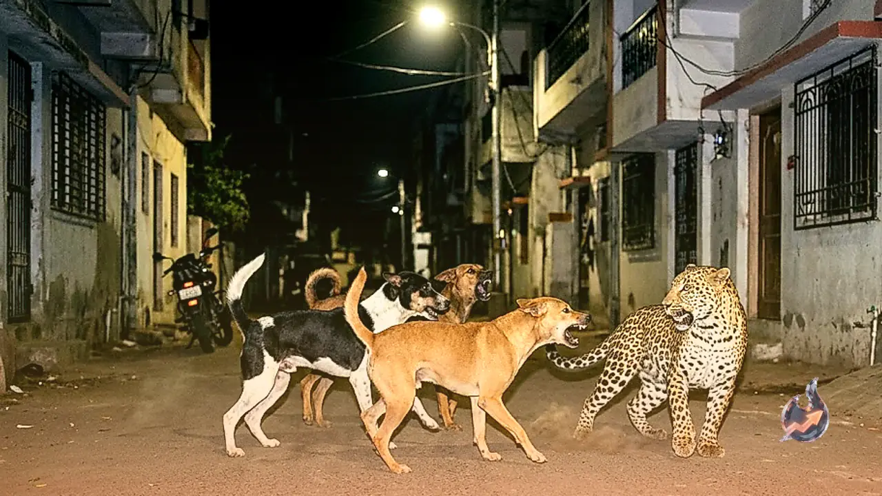 Courageous Dog Pack Fights Off Deadly Leopard Attack In Gujarat's Surat