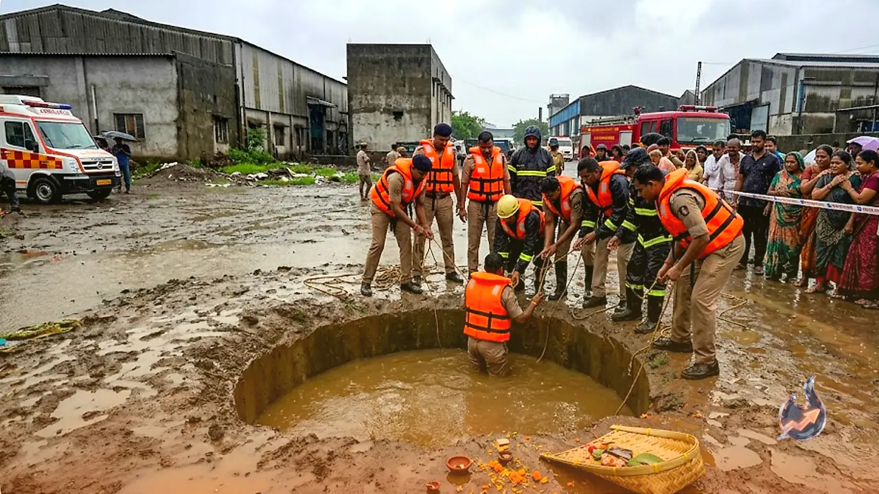 Tragic Incident in Surat: Two Girls Drown in Rain-Filled Pit During Chhath Puja Preparations