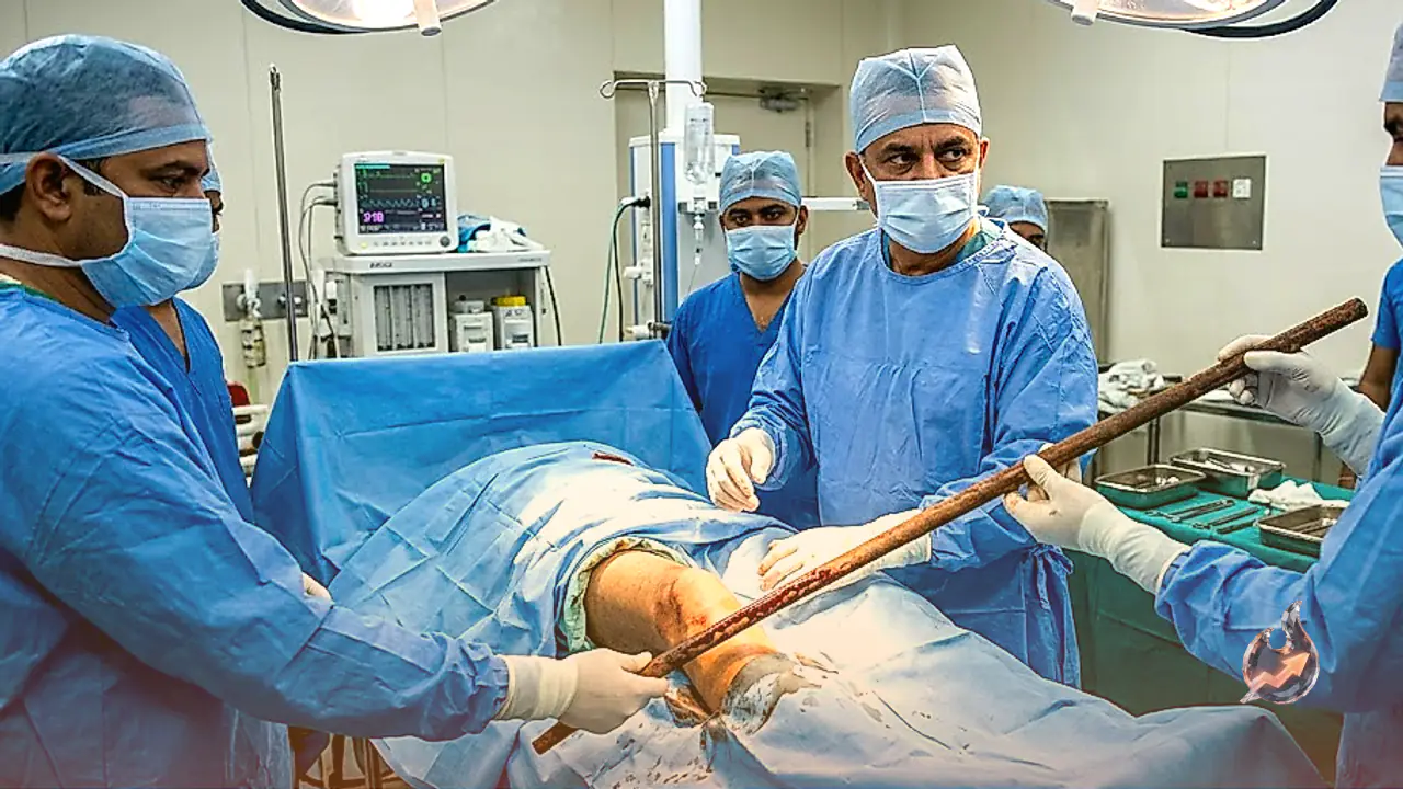 Surgeons at PBM Hospital in Bikaner Save Man's Leg After Removing 28-Inch Iron Rod Piercing His Knee