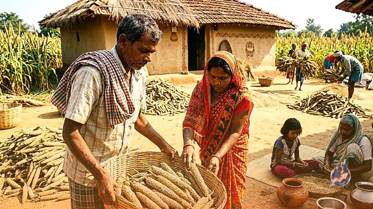 छत्तीसगढ़ के सरगुजा में बाजरे की महक: कार्तिक और भादो की दोहरी फसल से सजी ग्रामीण रसोई की पुरानी थाली