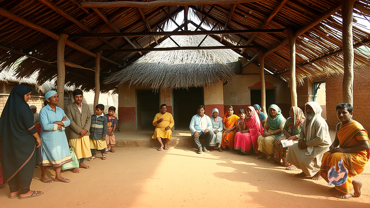 Surguja Village School Runs from Thatched Hut Since 1997 Awaiting Concrete Building