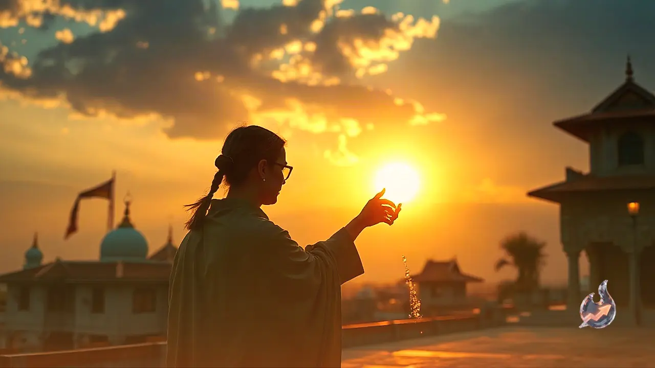 Proper Method for Offering Water to the Sun: How to Use the Water That Touches the Ground