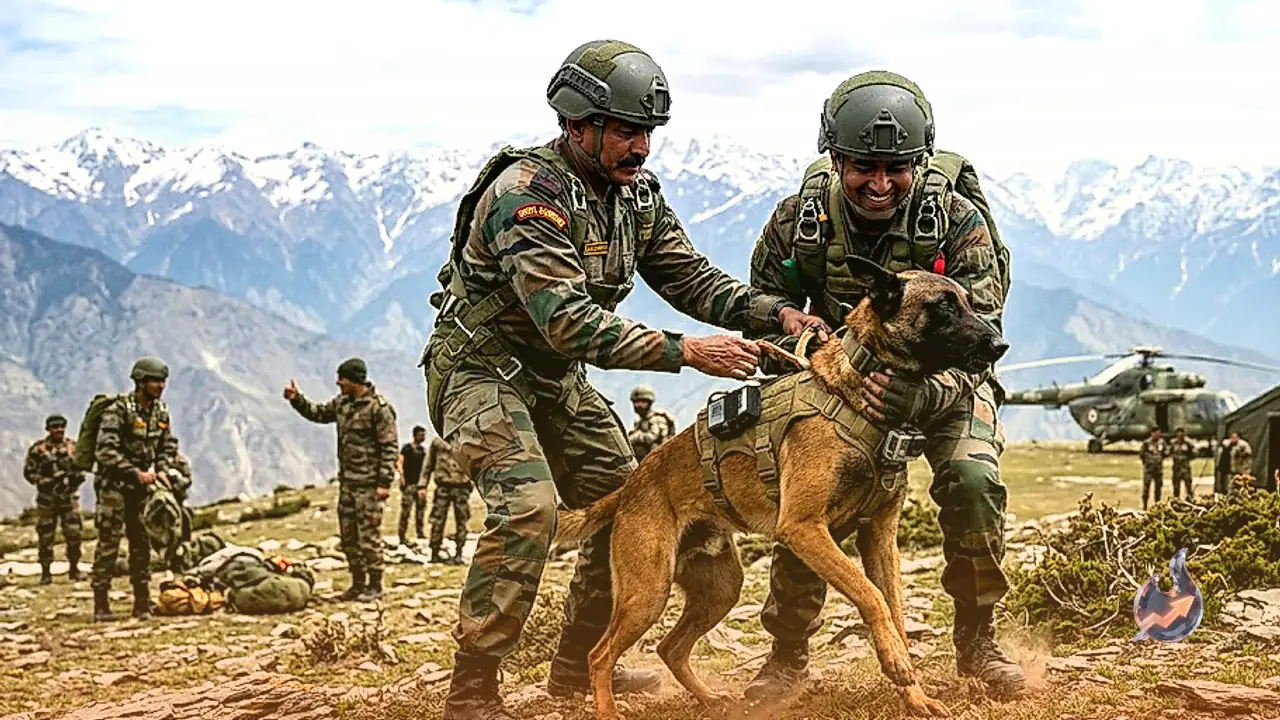 Surya Command Makes History With First Ever Tandem Parachute Jump Involving A Combat Canine
