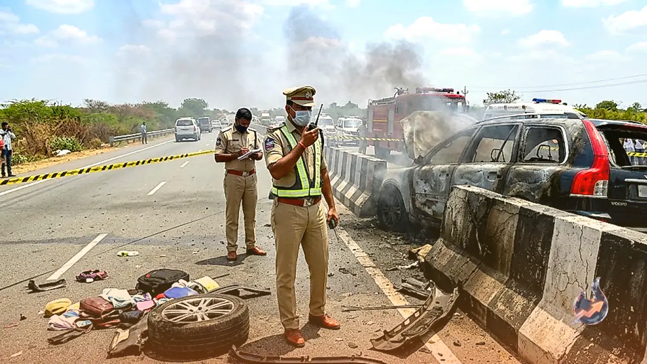 Neurosurgeon Kasakurthi Jagadish Dies as Volvo Hits Divider and Catches Fire in Suryapet