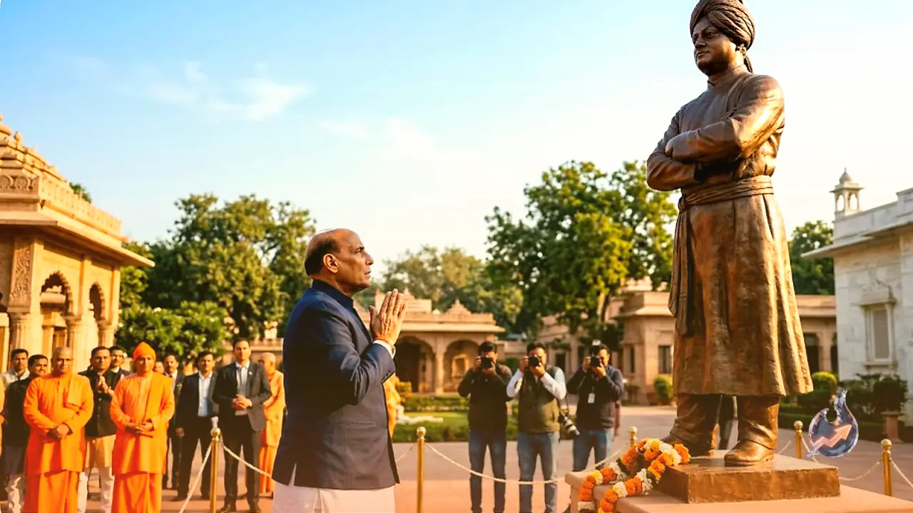 स्वामी विवेकानंद की पुण्यतिथि पर राजनाथ सिंह ने दी भावभीनी श्रद्धांजलि