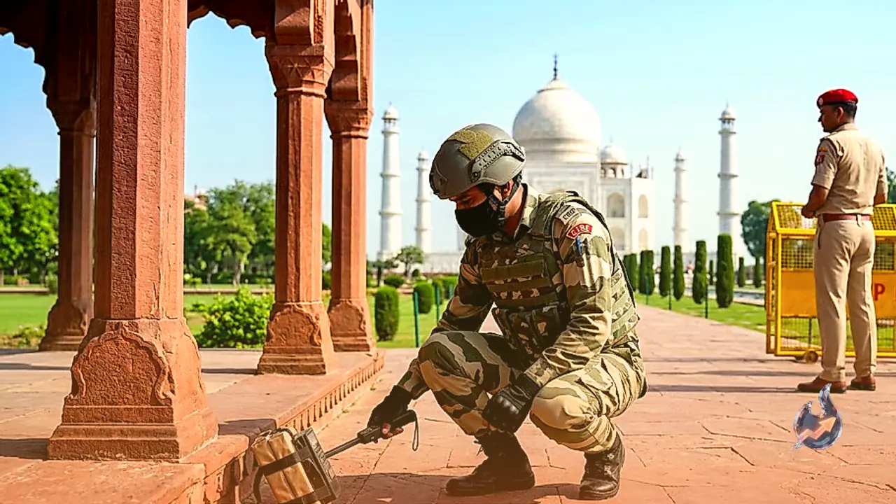Taj Mahal Security Drill Ahead of Independence Day Tests CISF and UP Police Readiness