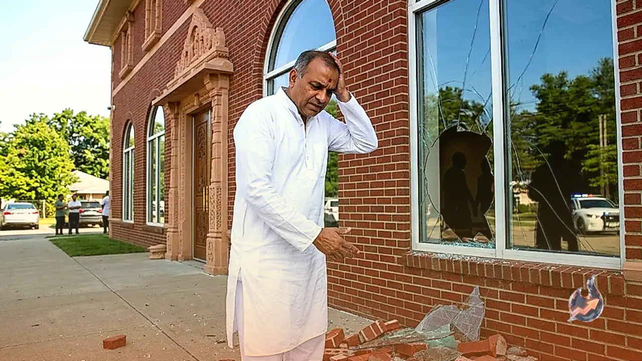 Swaminarayan Temple Attacked With Bricks in Ohio as Windows Shatter