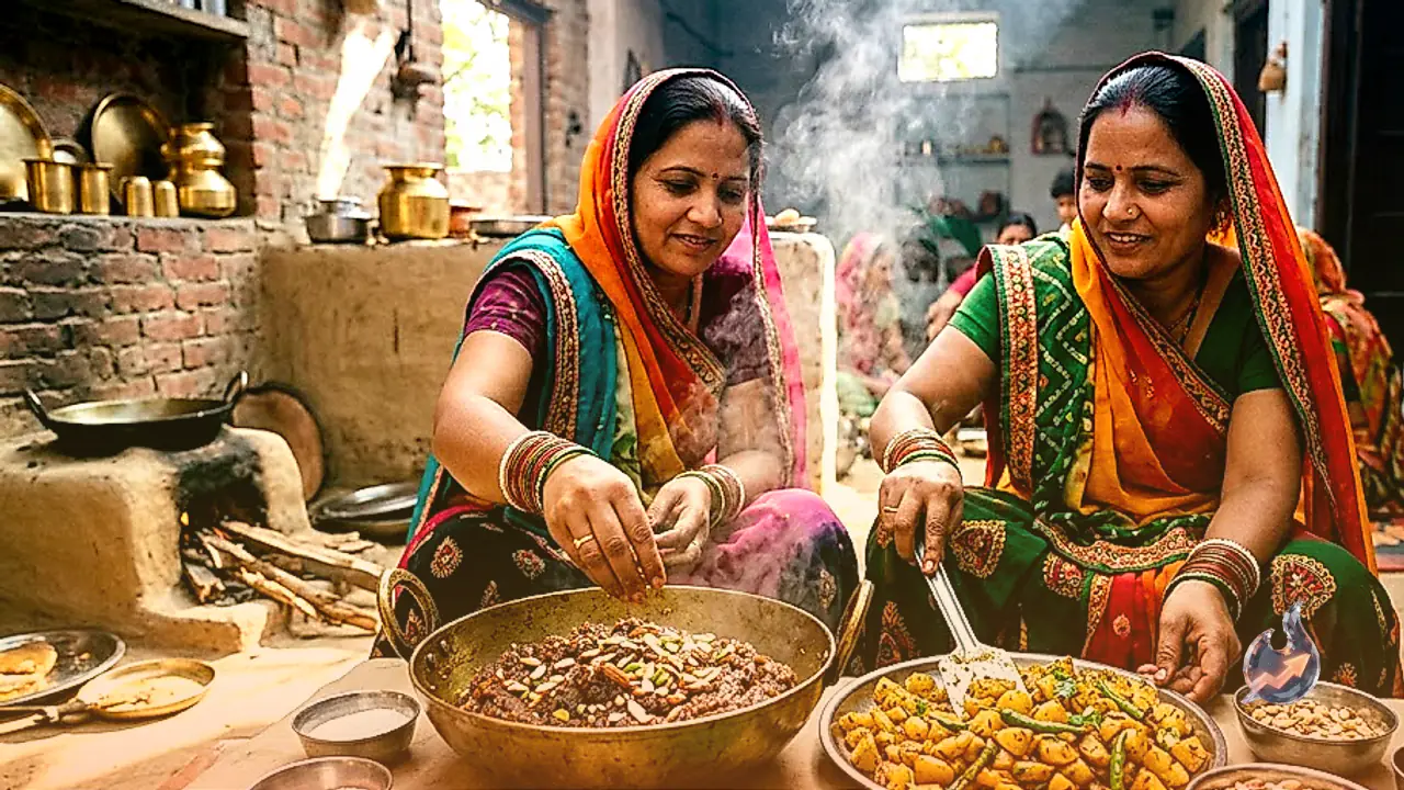 Sweet Potato Halwa and Savory Potatoes for Navratri Fasting, Traditional Recipes Shared by Dholpur Women