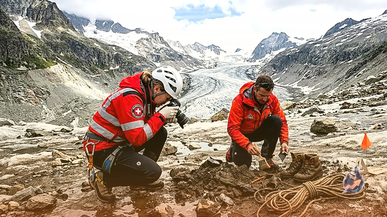 Swiss Glacier Melts Exposure Reveals Bodies of Two Belgian Mountaineers Missing Since 1992