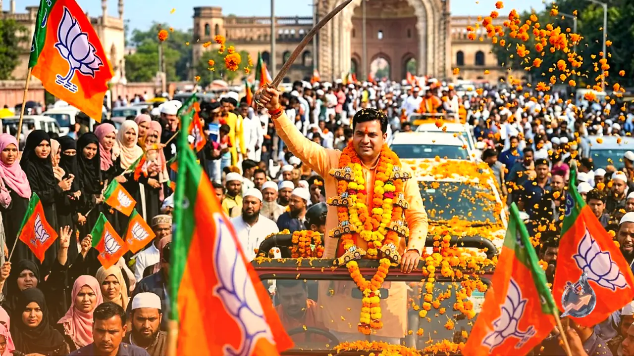 तलवार से बुलडोजर तक, लखनऊ की सड़कों पर नितिन नवीन के रोड शो के पीछे का सियासी गणित