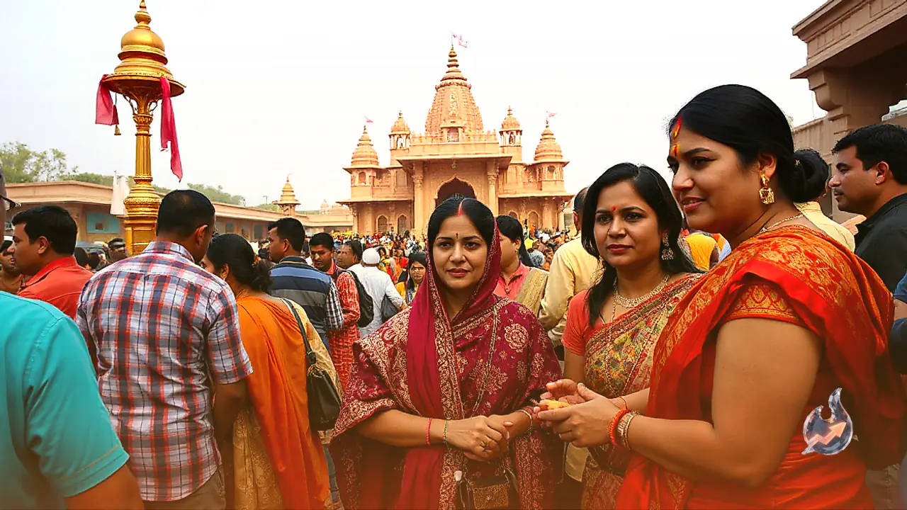 Tamannaah Bhatia Attends Bhasma Aarti at Mahakaleshwar Temple in Ujjain with Mother and Family