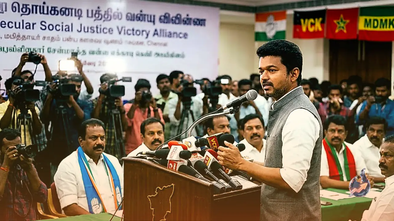 Vijay Led Political Front in Tamil Nadu Finalises Official Name as Secular Social Justice Victory Alliance