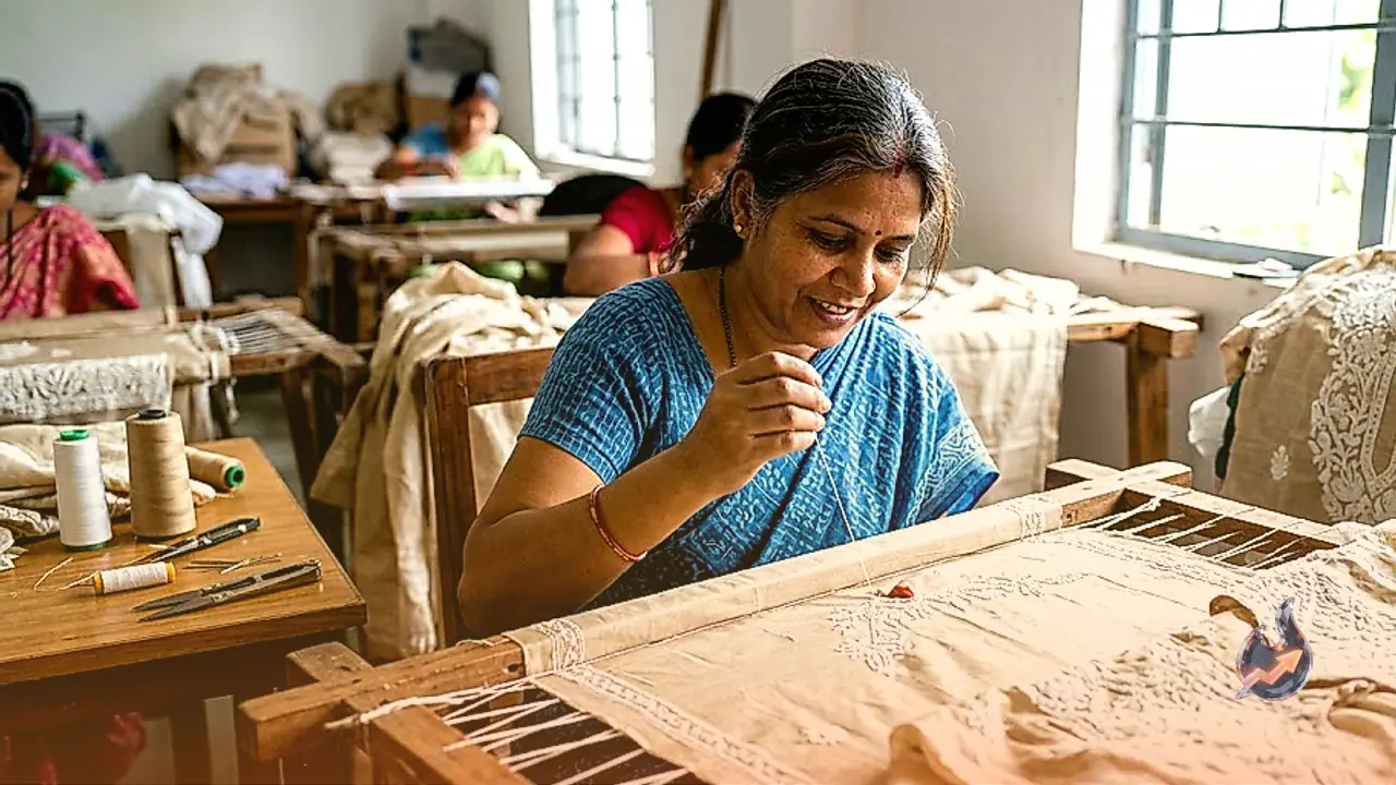 Crafting Chikankari on Tussar Silk, Reshma Builds an Artisan Label Drawing Orders from Bengaluru to Chennai