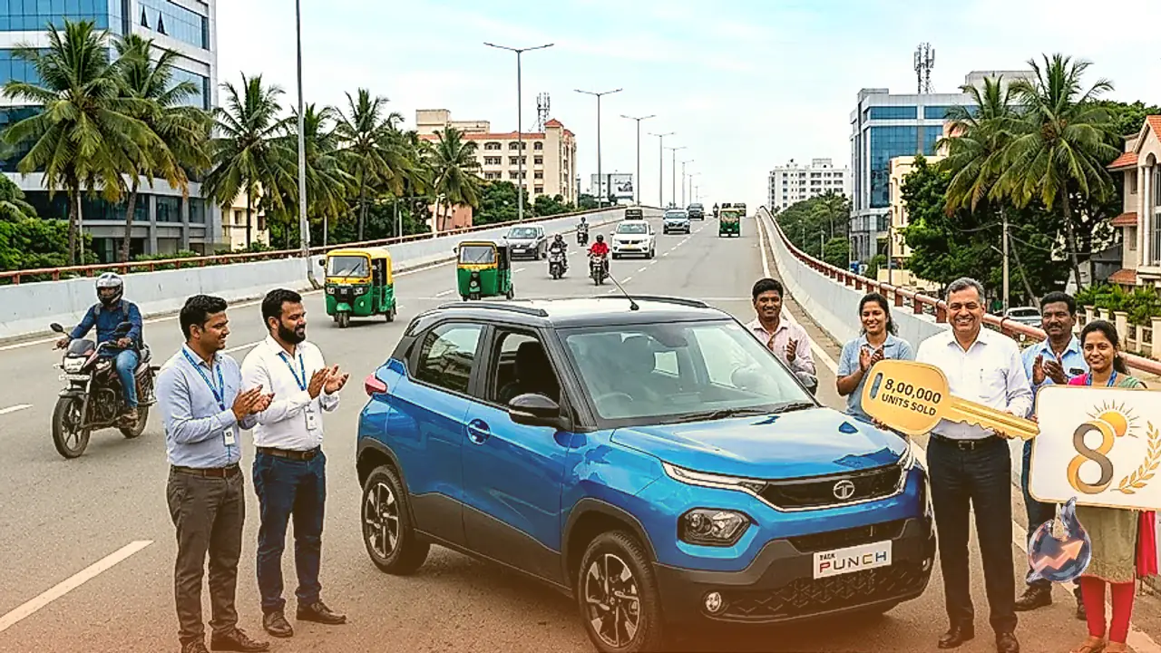 Tata Punch Hits 8 Lakh Sales Milestone in Just 57 Months, Becomes India's Fastest Compact SUV