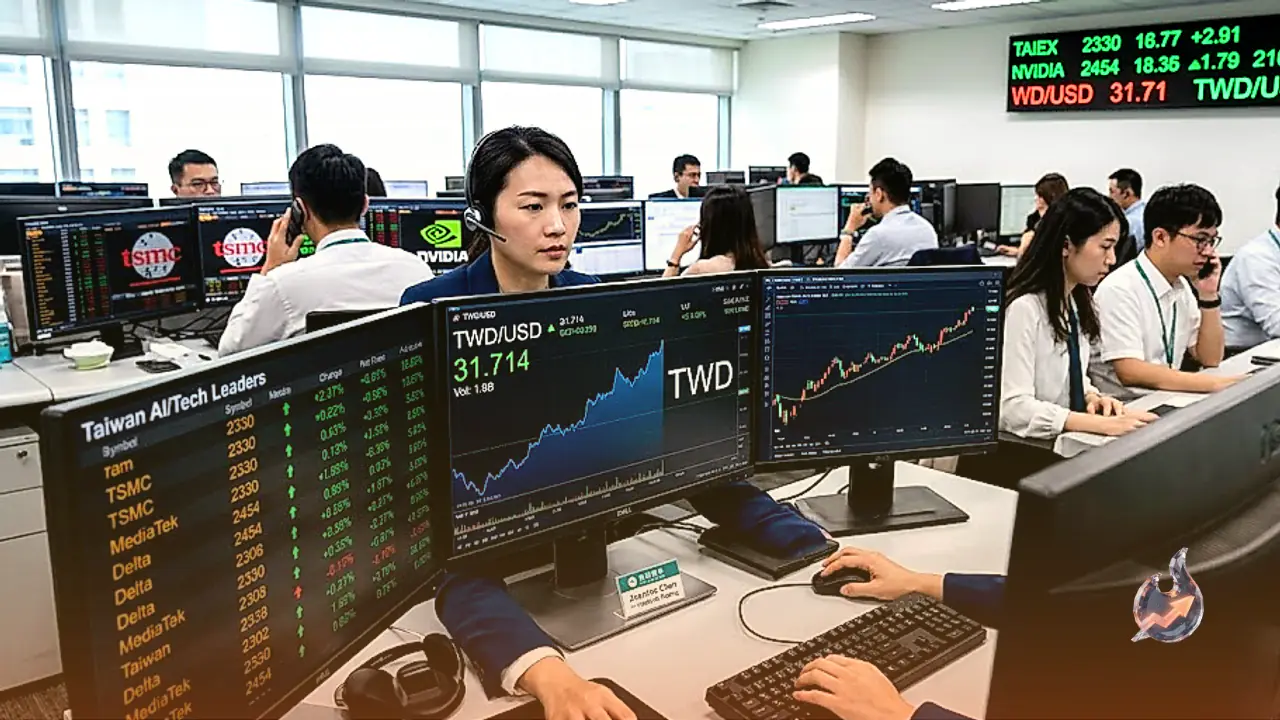 Taiwan Dollar Climbs Toward 31.71 Against US Dollar on Heavy Inflows Into Tech and AI Shares