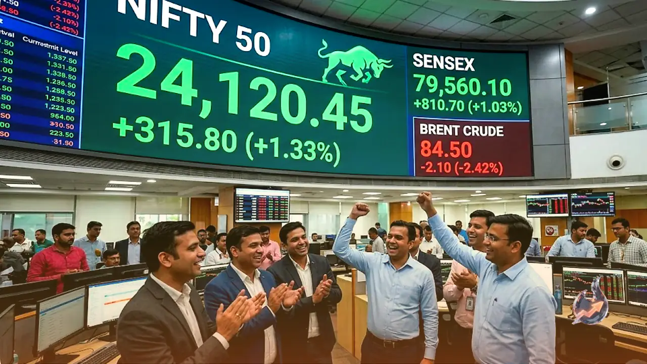 Bulls Tighten Their Grip: Nifty Back Above 24,000 as Falling Crude Sets Up a Higher Open on Thursday