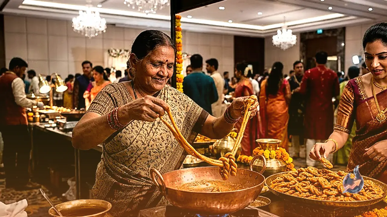 Telangana Traditional Sweet Bellam Jeedilu Becomes Star Attraction at Hyderabad Weddings