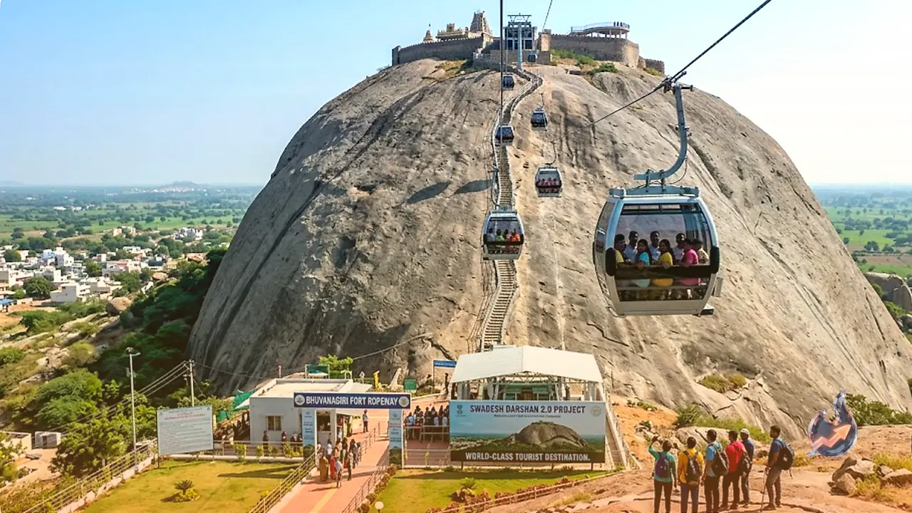 Telangana's Bhuvanagiri Fort Set for a 6-Cabin Ropeway That Ends the Steep Climb in Just Minutes