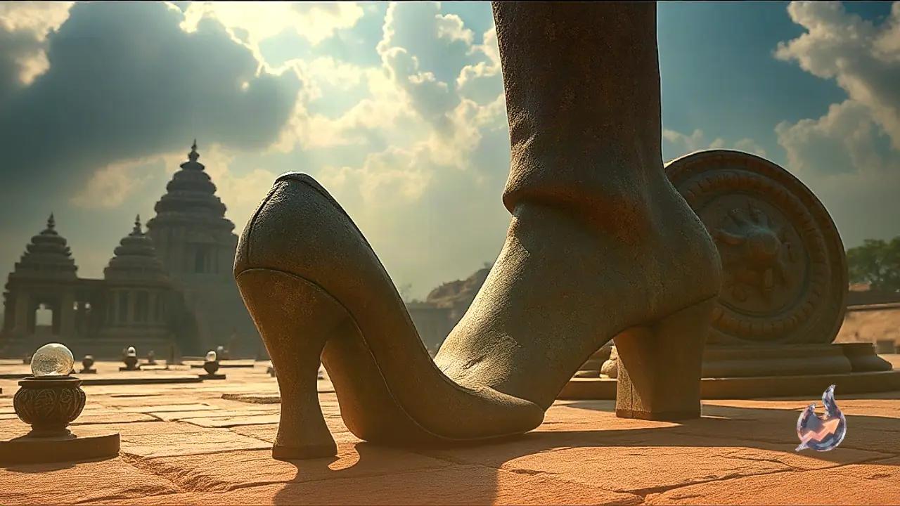 Does This 800-Year-Old Sculpture at Ramappa Temple Prove Ancient India Wore High Heels?
