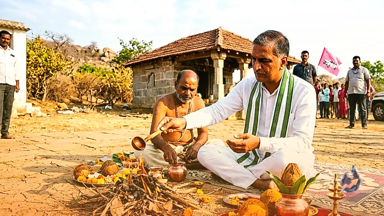 तेलंगाना में कमजोर मॉनसून पर सियासी घमासान: बीआरएस नेता पर बारिश रोकने के लिए तांत्रिक अनुष्ठान का आरोप