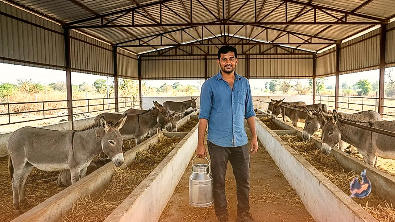 Telangana Youth Earns Lakhs By Launching Modern Donkey Dairy Where Milk Sells At ₹7000 A Liter