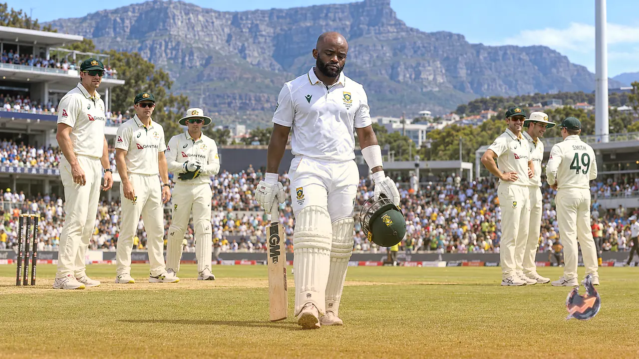 Temba Bavuma Dismissed for Duck in Cape Town Test After Scoring 179 Previously