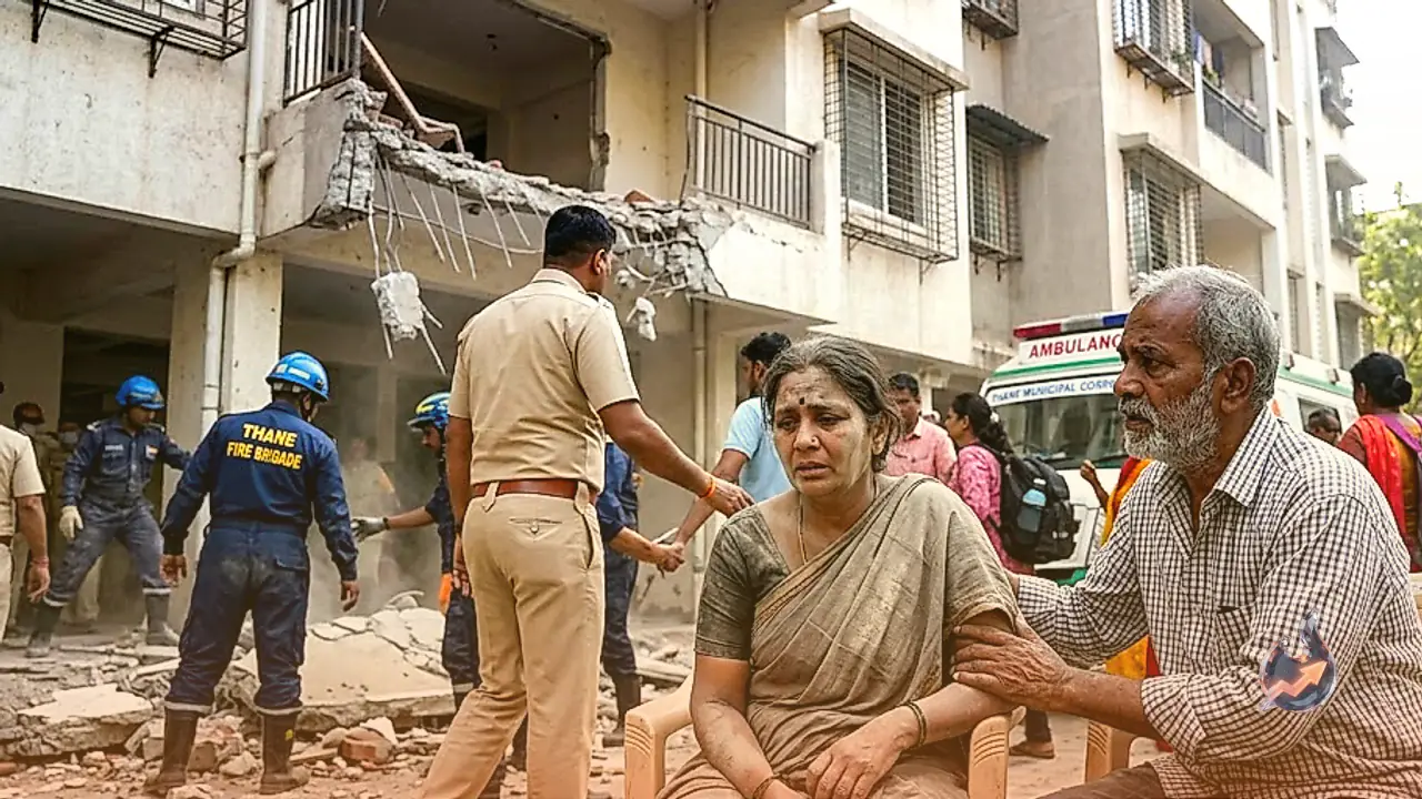 Thane Building Slab Collapse Claims Life of 13-Year-Old Girl as Authorities Evacuate Structure