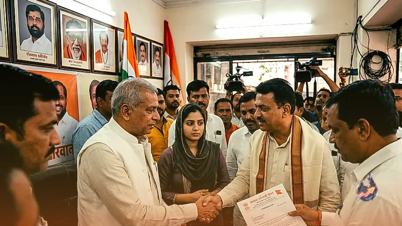 Thane Political Twist as Father of AIMIM Corporator Sahar Shaikh Takes Charge of Eknath Shinde Linked Cable Sena