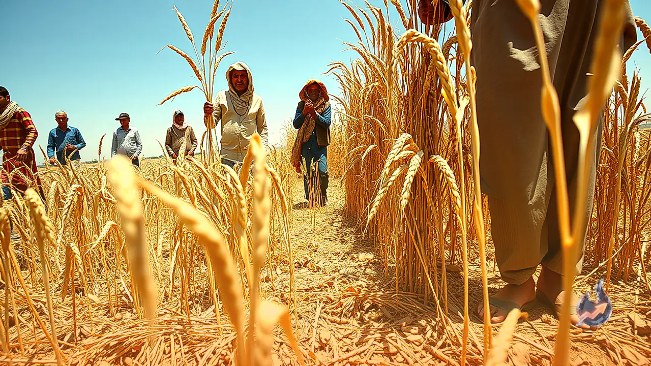 Thar Desert Farmers Harvest Turkish Millet Yields With 12-Foot Stalks and 4-Foot Spikes