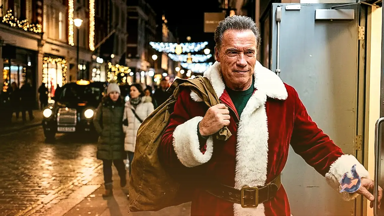 Arnold Schwarzenegger Dons Santa Suit for Prime Video Festive Heist Film The Man With The Bag