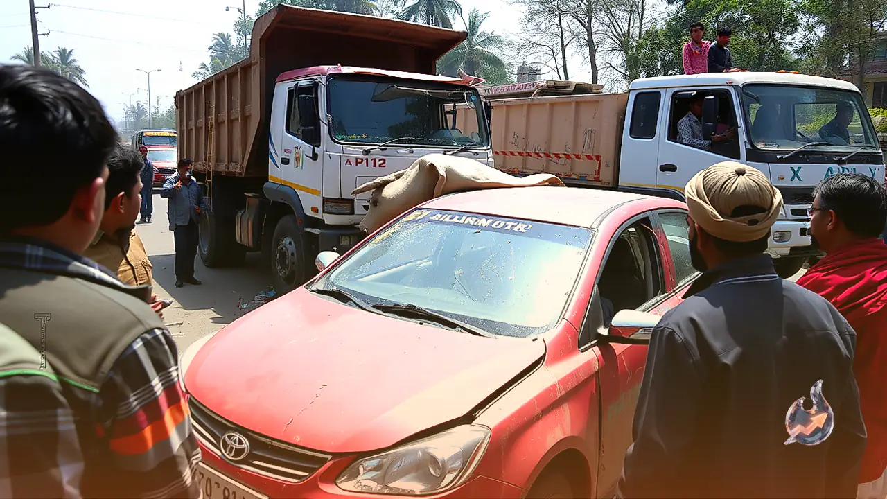 Three Killed as Car Rams Dumper in Paonta Sahib, Six Hurt in Kullu Bus Accident