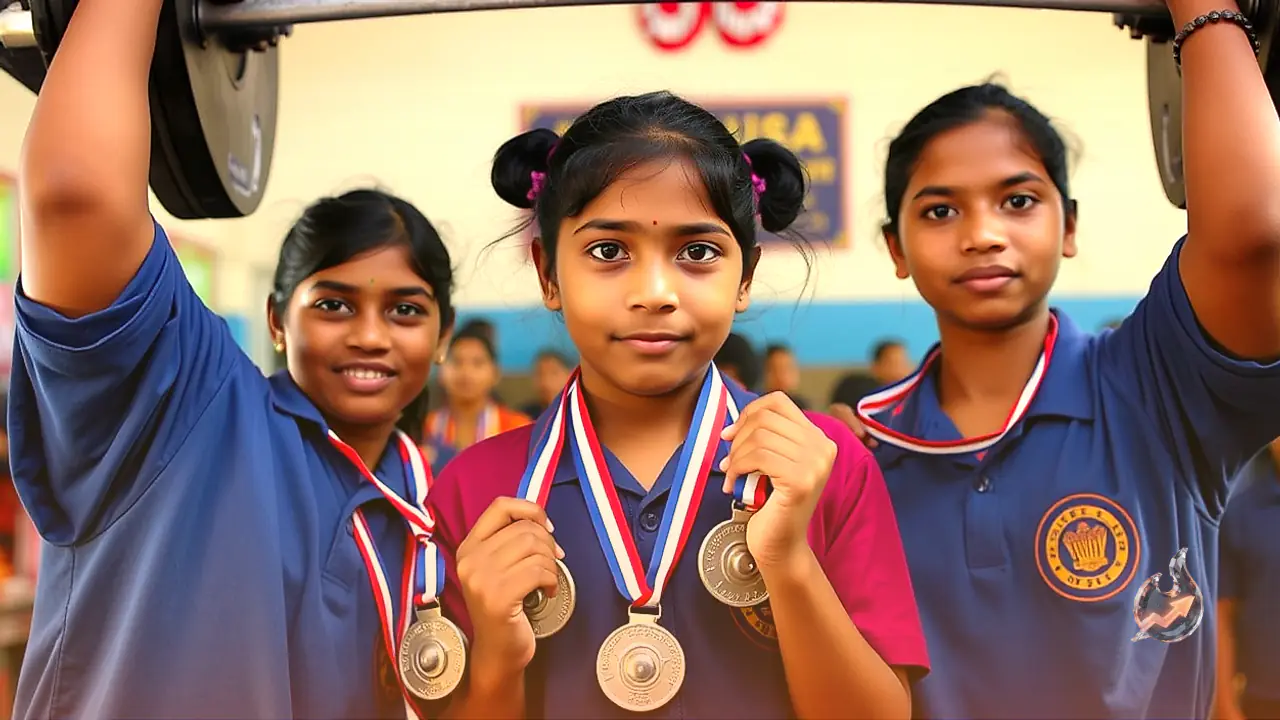 Three Pilibanga Schoolgirls Clinch Silver Medals at State Weightlifting Championship in Udaipurwati