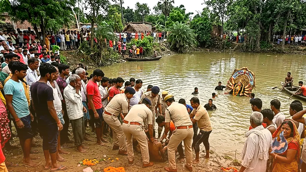 Three youths drown during Durga idol immersion in Fatehpur