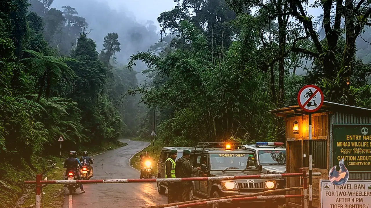 Tiger Sighting Prompts Evening Travel Ban for Two Wheelers on Arunachal Pradesh Mountain Route