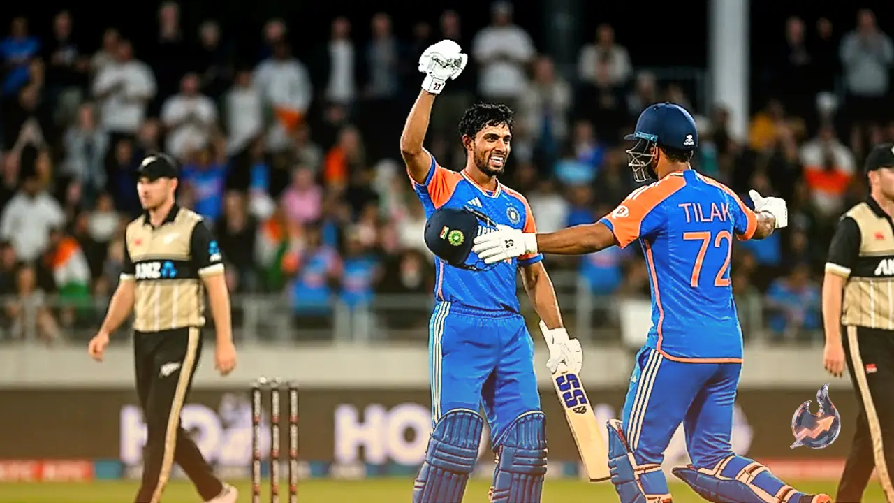 Tilak Varma and Nitish Reddy Secure Thrilling Victory as India Beats New Zealand in Second T20