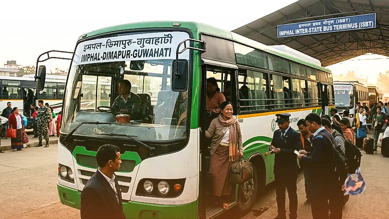 Inter-State Highway Bus Travel Restarts in Manipur Following Three Years of Suspension