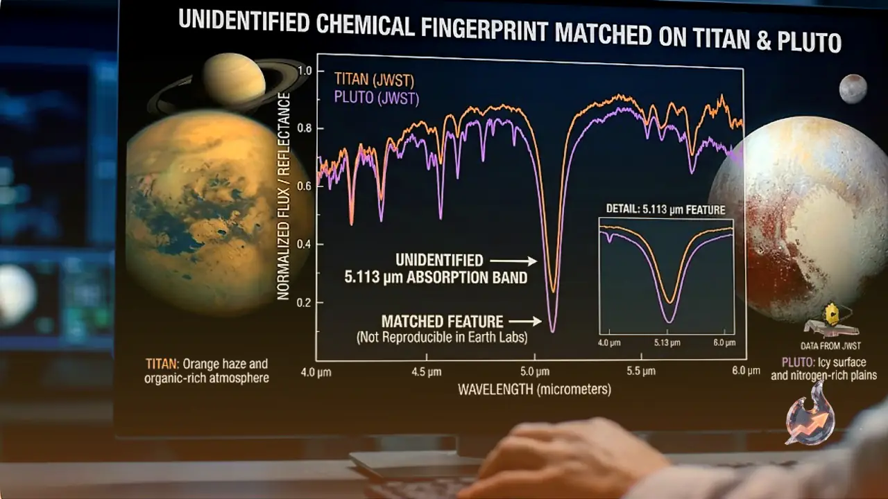 A Chemical Fingerprint No Lab on Earth Can Match Is Showing Up on Both Titan and Pluto